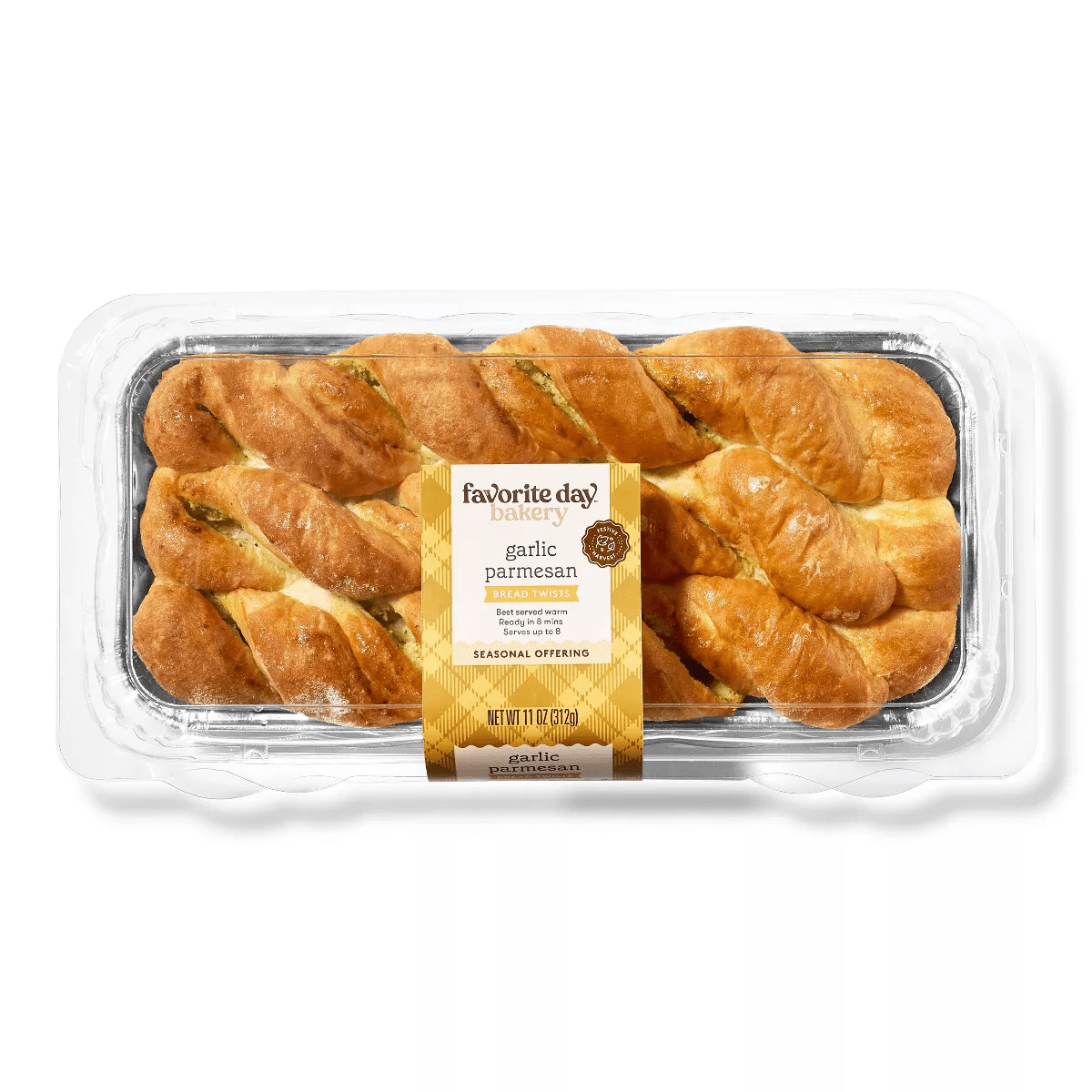 Savory Twists Garlic Parmesan Bread - 11Oz - Favorite Day™