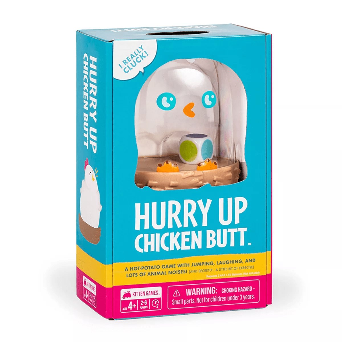 Kitten Games Hurry up Chicken Butt Game: Creative Social Skills Board for 2-6 Players