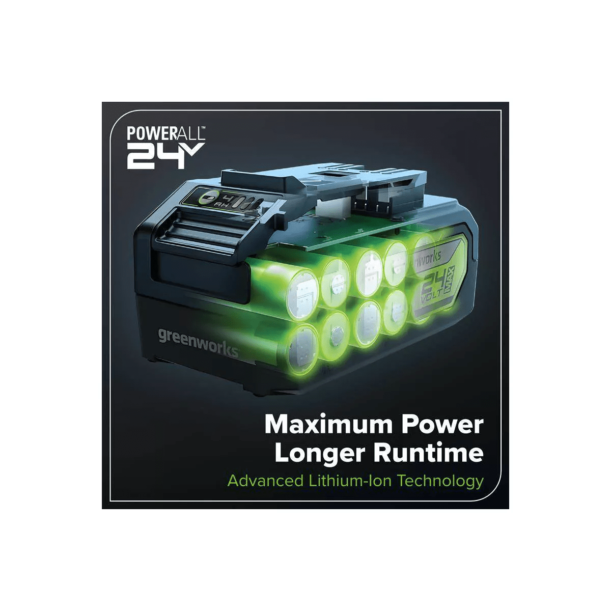 Greenworks POWERALL 24V Cordless 10" Orbital Buffer Tool - Image 3