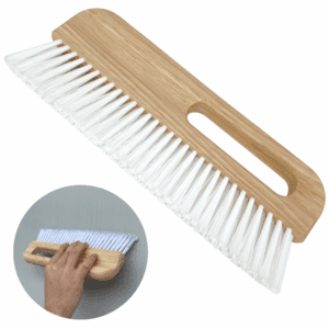 Masonry Brush, Bristle Stucco Art Brush, Hardwood Handle Paintbrush for Wall Painting Texturing (WT402C)