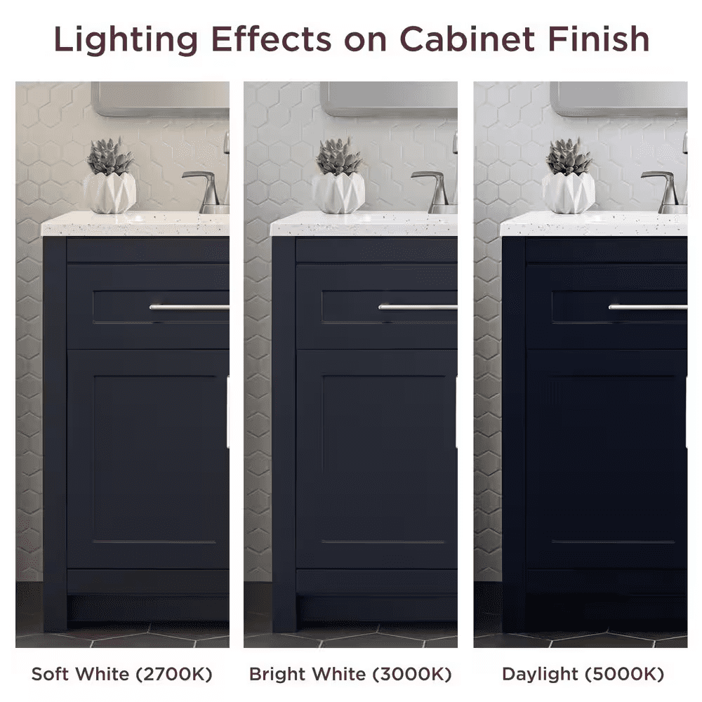 Clady 31 In. Single Sink Deep Blue Bath Vanity with Silver Ash Cultured Marble Top (Assembled) - Image 5