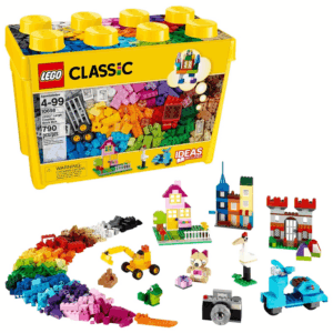 Classic Large Creative Brick Box 10698 Play and Be Inspired by Masters, Toy Storage Solution for Home or Classrooms, Interactive Building Toy for Kids, Boys, and Girls