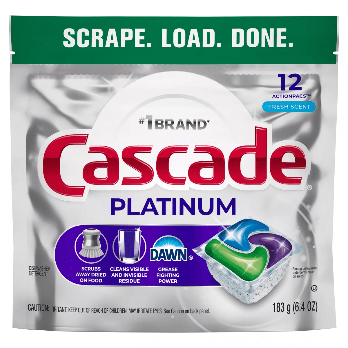 Cascade Platinum Action Pacs Dishwasher Detergent - Fresh - Image 2