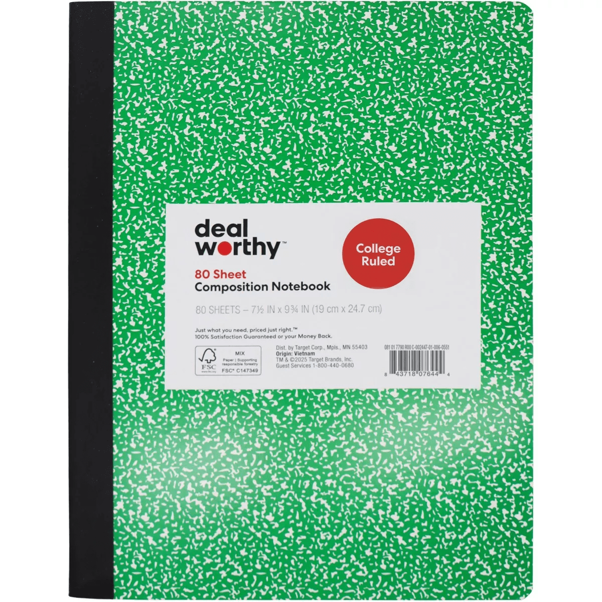 Composition Book College Ruled - Dealworthy - Image 4