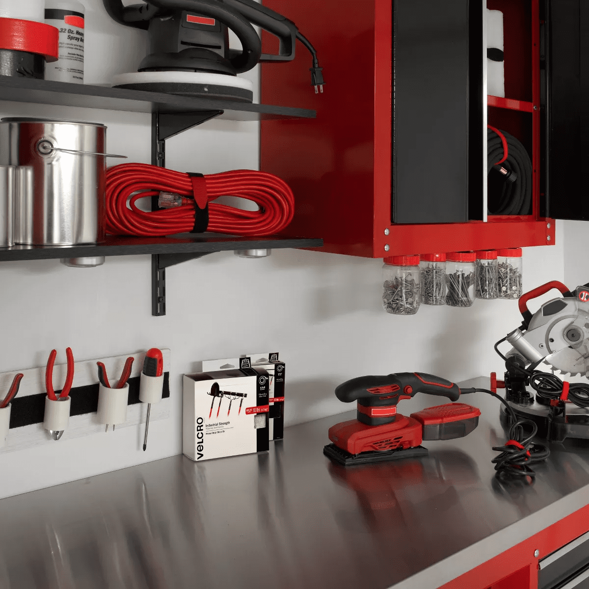 VELCRO 4'X2'' Industrial Strength Tape Indoor and Outdoor Use Superior Holding Power on Smooth Surface Roll Black - Image 11