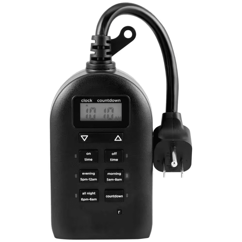 2-Outlet Outdoor Plug-In Digital Timer