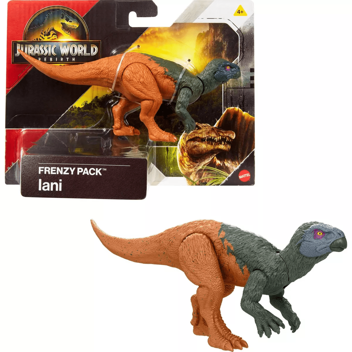 Jurassic World Rebirth Frenzy Pack Iani Dinosaur Figure, Authentic Toy, Digital Play