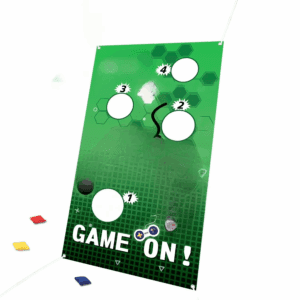 Video Game Toss Games with 4 Bean Bags for Party Supplies