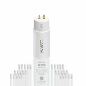 18-Watt 4 Ft. LED Linear T8 Tube Light Bulb Type A&B Ballast Bypass Daylight 5000K (30-Pack)