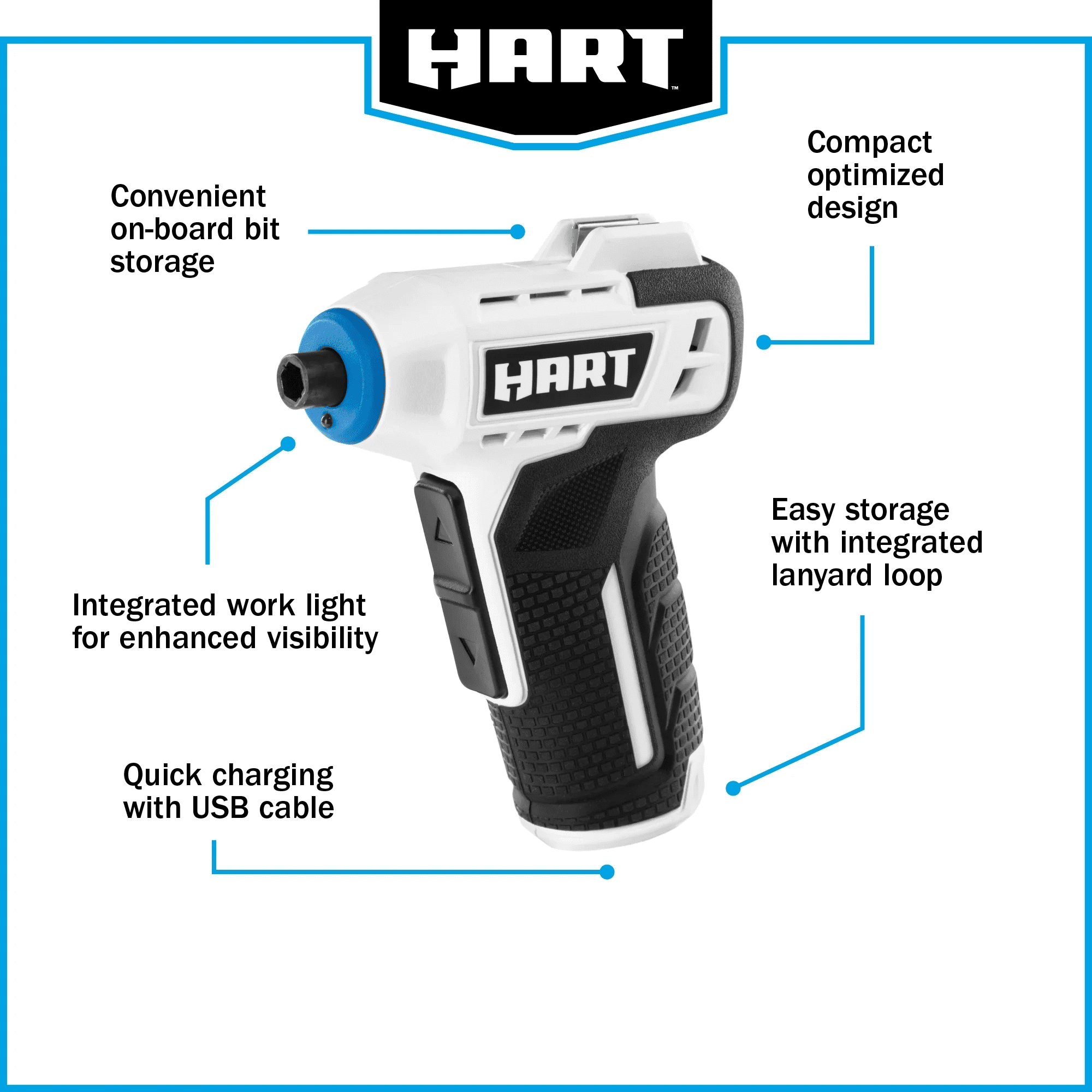 4-Volt USB Rechargeable Cordless 1/4" Size Screwdriver - Image 9