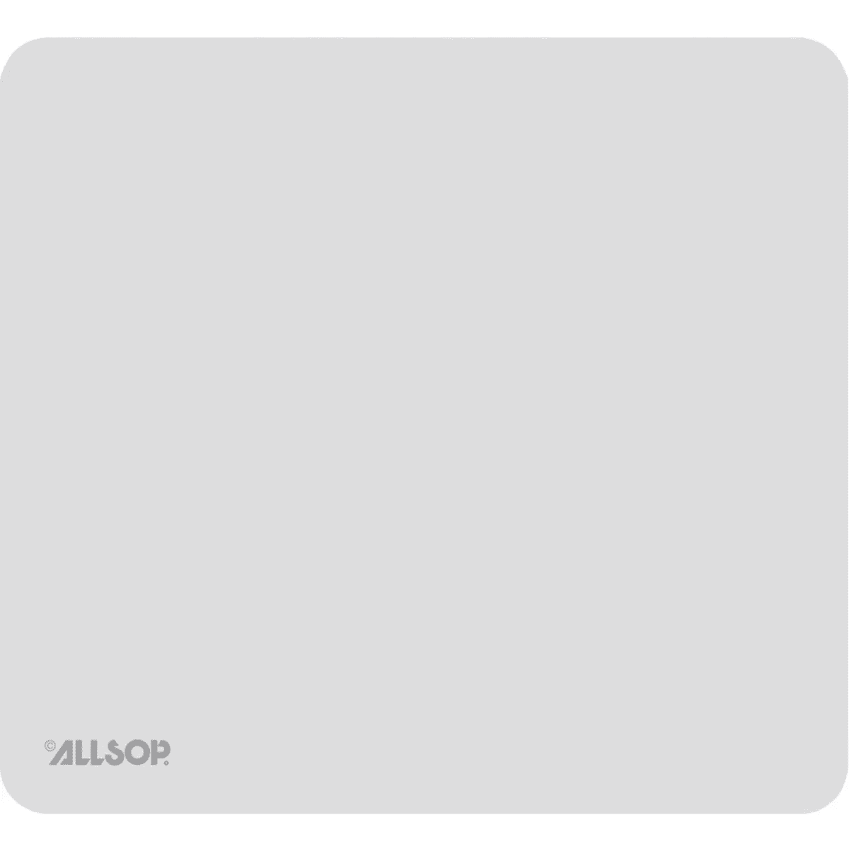 AllsopĀ® Accutrack Slimline Mouse Pad (Silver) in White