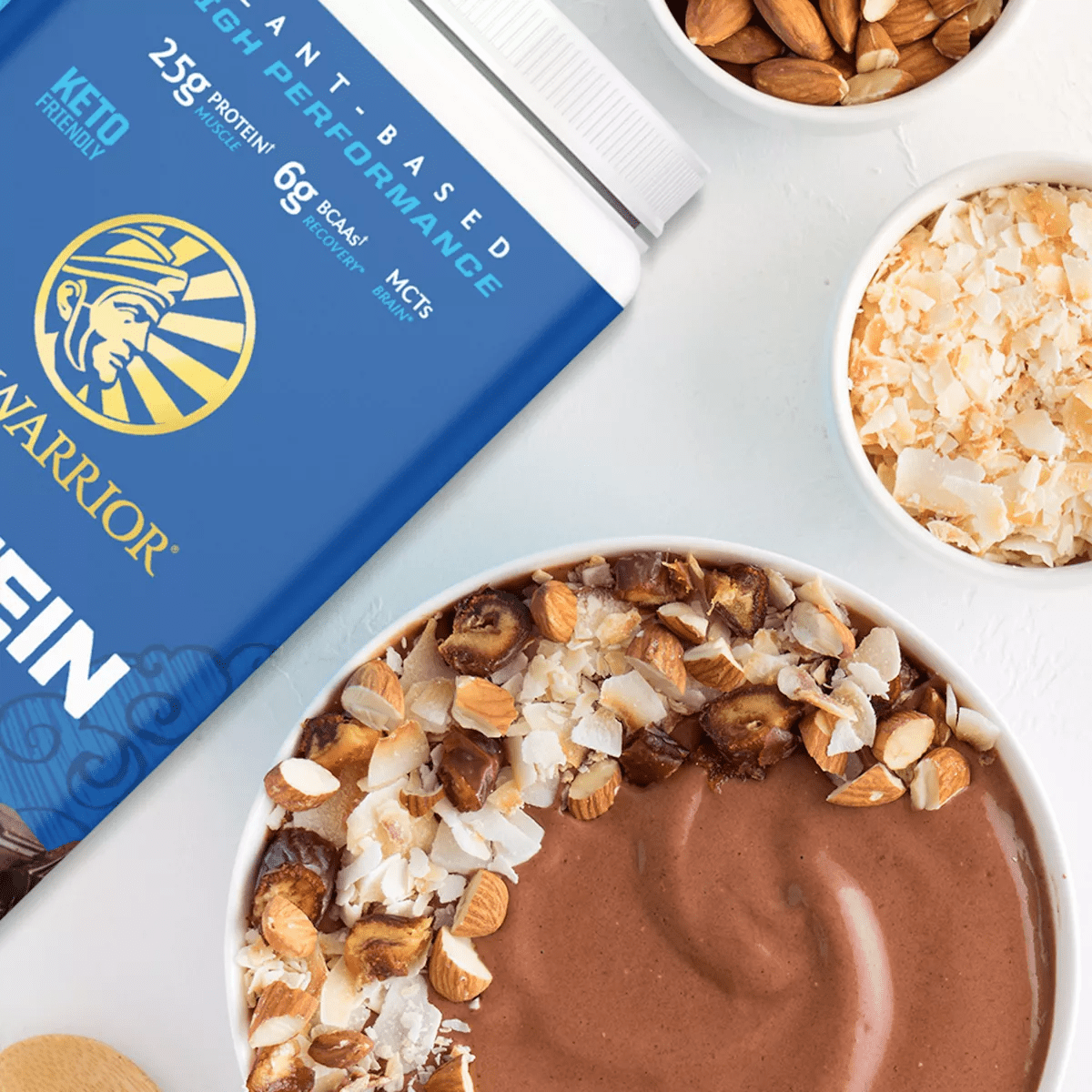 Warrior Blend Protein, Vegan Plant-Based Organic Protein Powder, Chocolate, Sunwarrior, 750Gm (30 Servings) - Image 3