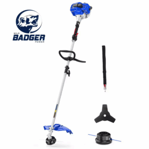 26Cc Weed Wacker Gas 3 In. 1 String Trimmer/Edger 17 In. with 10 In. Brush Cutter, Rubber Handle and Shoulder Strap