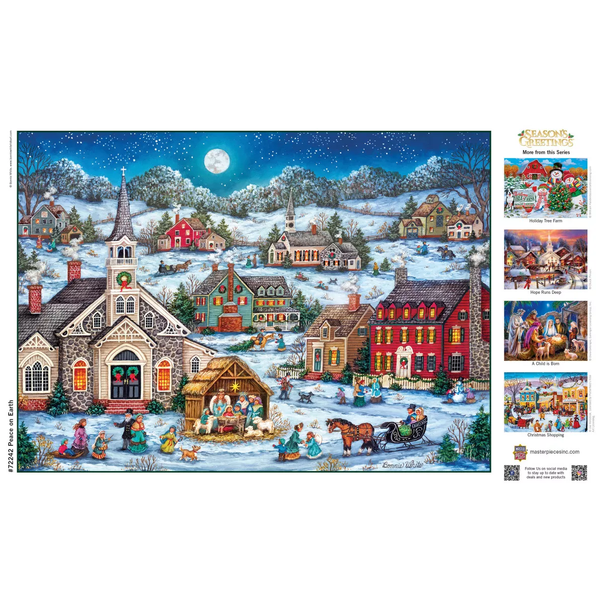 Masterpieces 1000 Piece Christmas Jigsaw Puzzle - Peace on Earth - Image 5