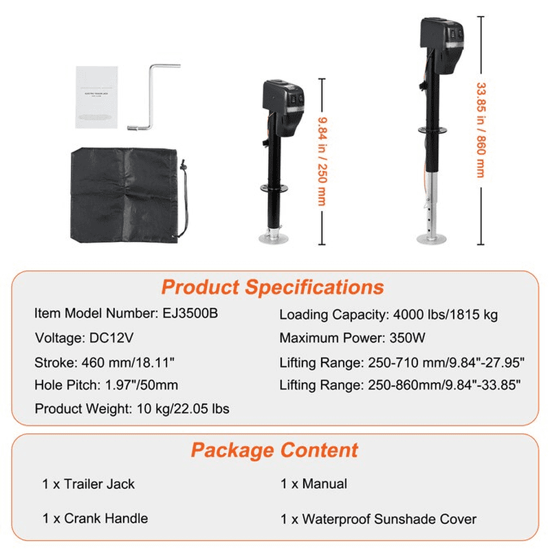 Black 1.81-Ton Steel Electric Forklift Jack - Image 7