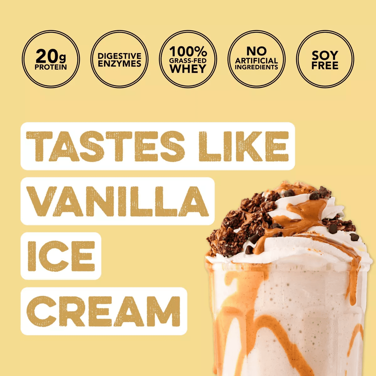 Clean Simple Eats Protein Powder Sticks - Simply Vanilla - 11.6Oz/10Ct - Image 3