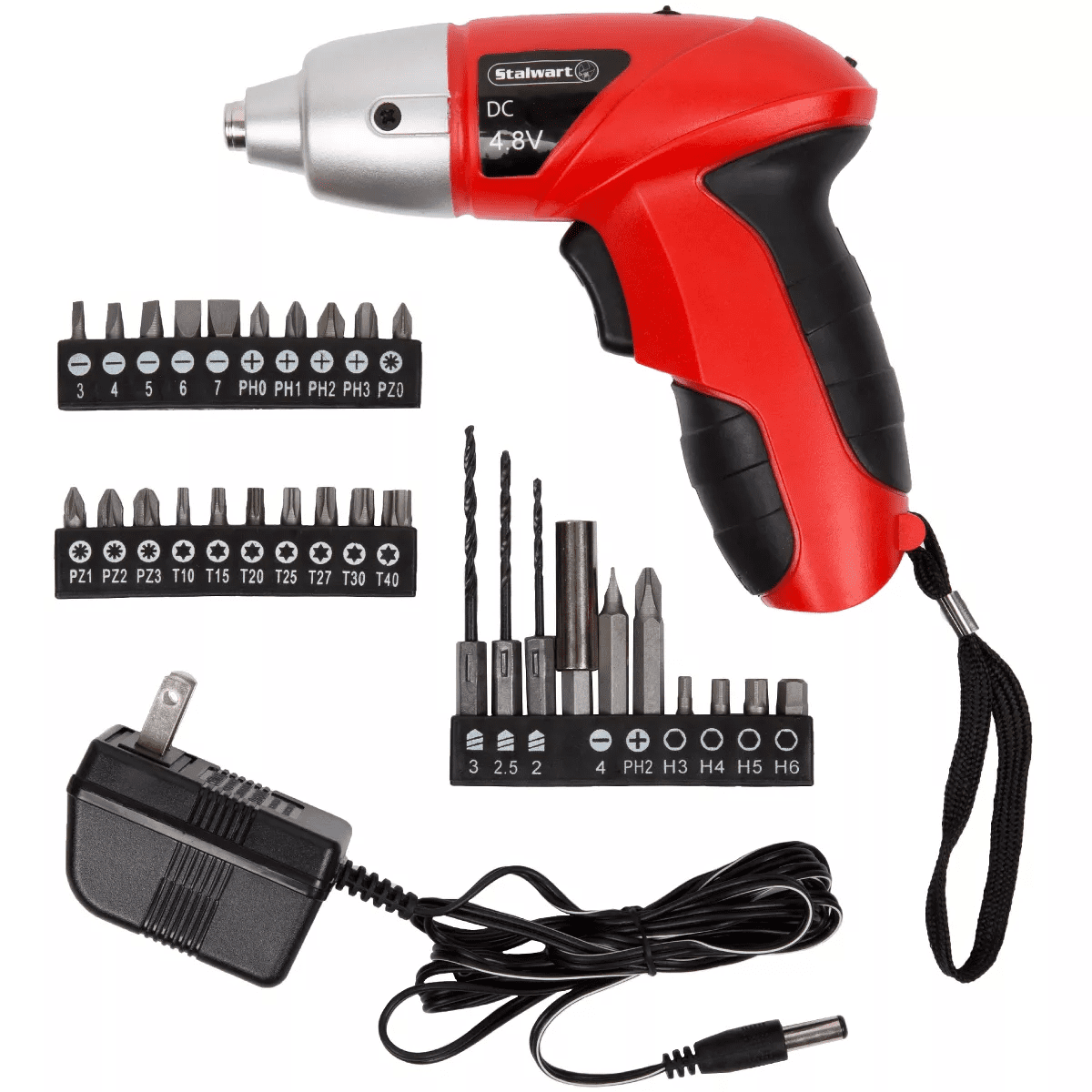 Fleming Supply 25-Piece Cordless Screwdriver Set with Comfort Grip Handle