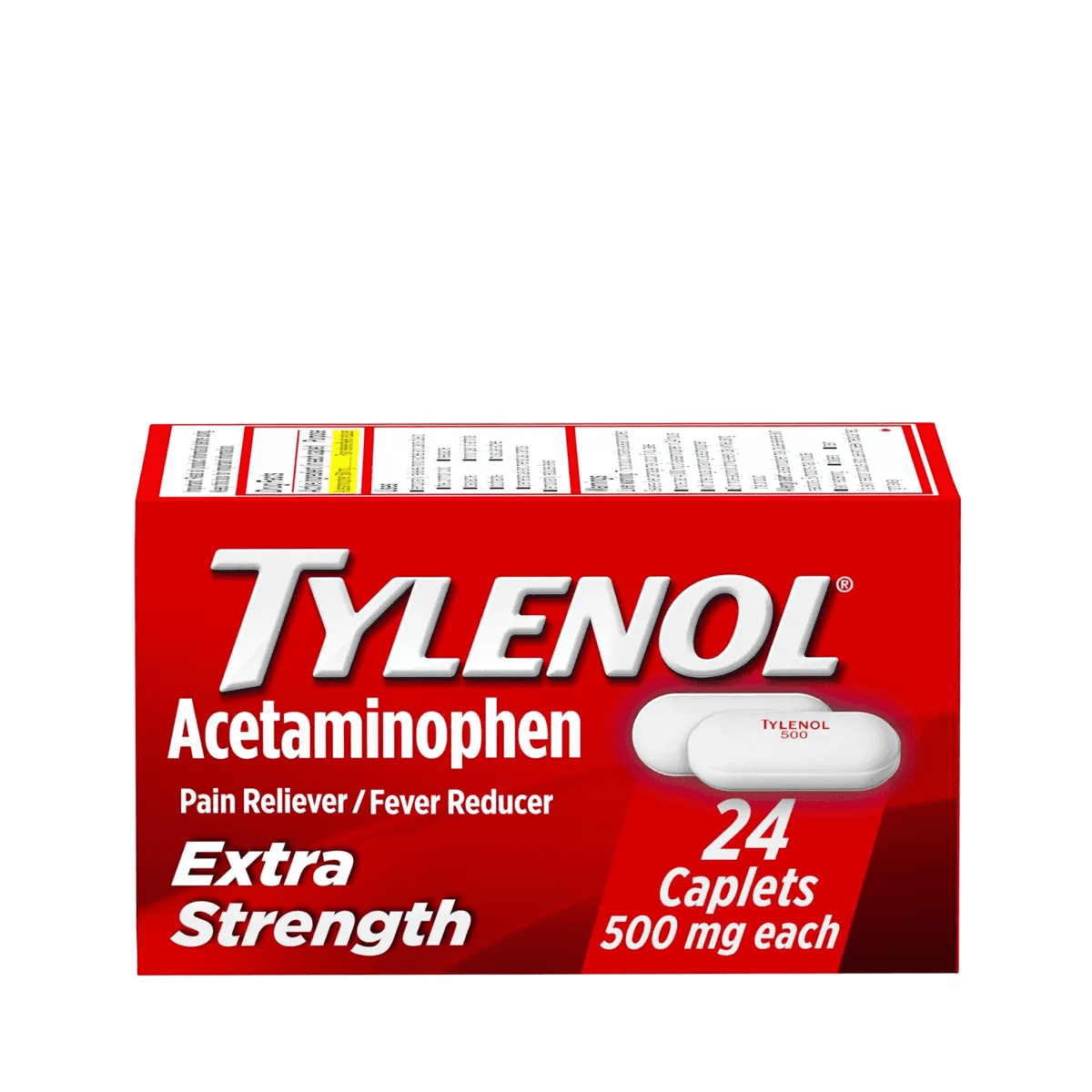 Tylenol Extra Strength Pain Reliever and Fever Reducer Caplets - Acetaminophen - Image 3