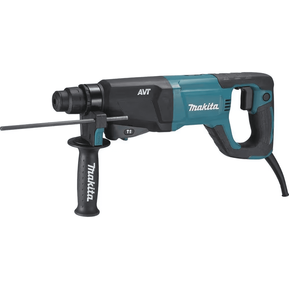 8 Amp 1 In. Corded Sds-Plus Concrete/Masonry AVT Rotary Hammer Drill with 4-1/2 In. Corded Angle Grinder with Hard Case - Image 12