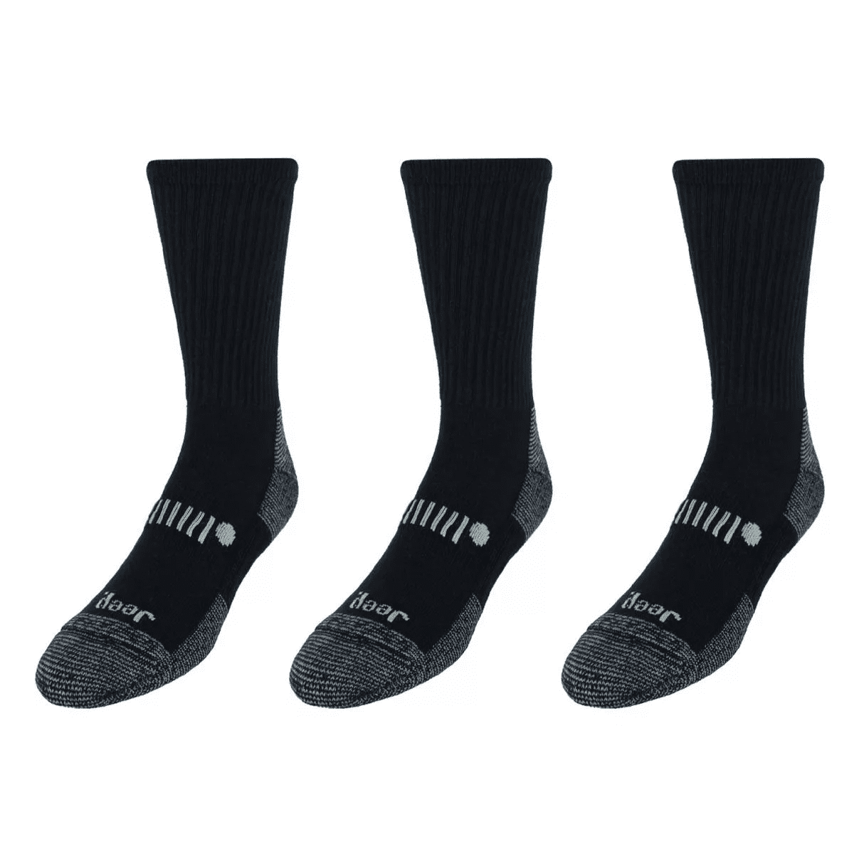Jeep Men'S Big and Tall Classic Cotton Crew Socks (3 Pair Pack) - Image 2