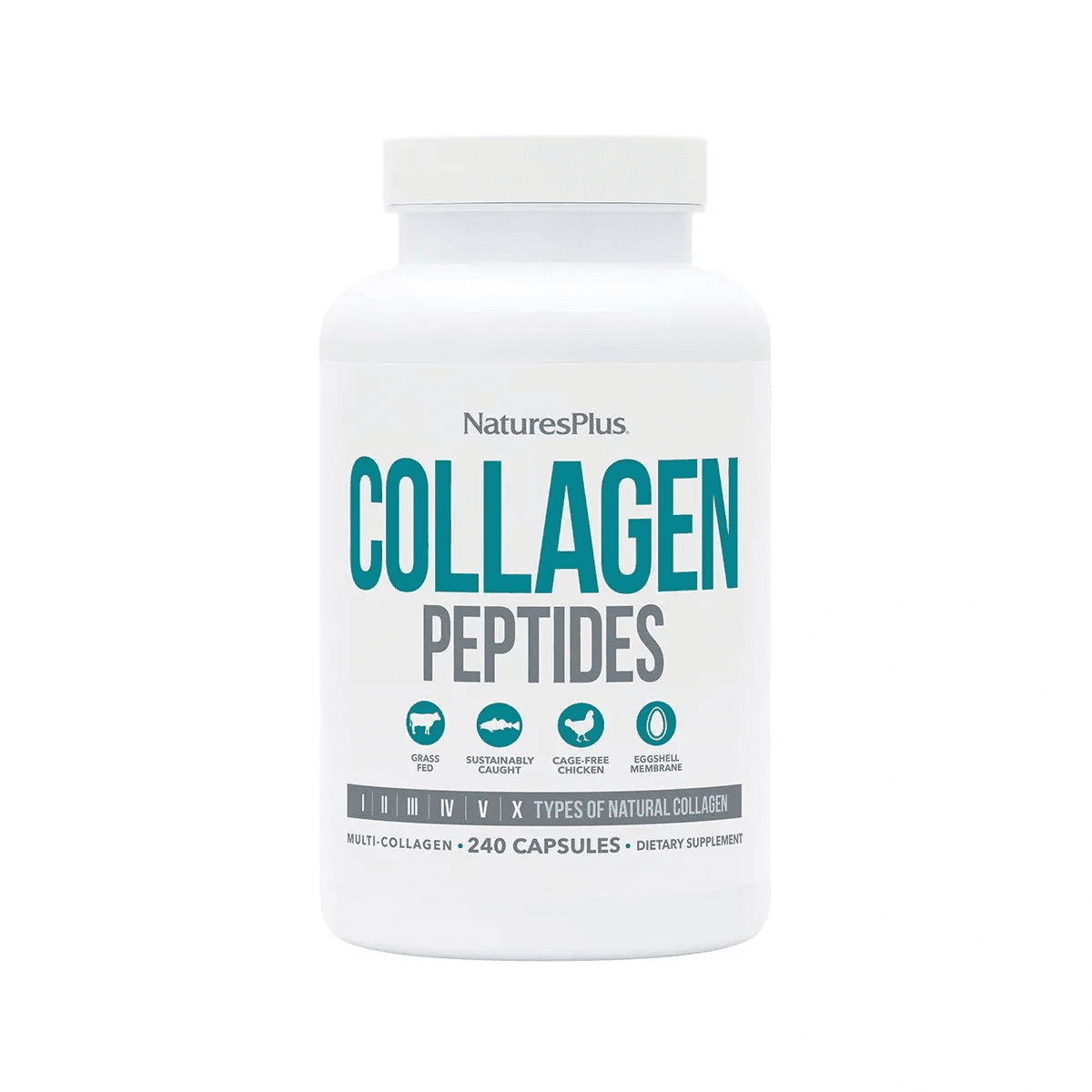 Collagen Peptides Capsules by Nature'S plus - 240 Capsules