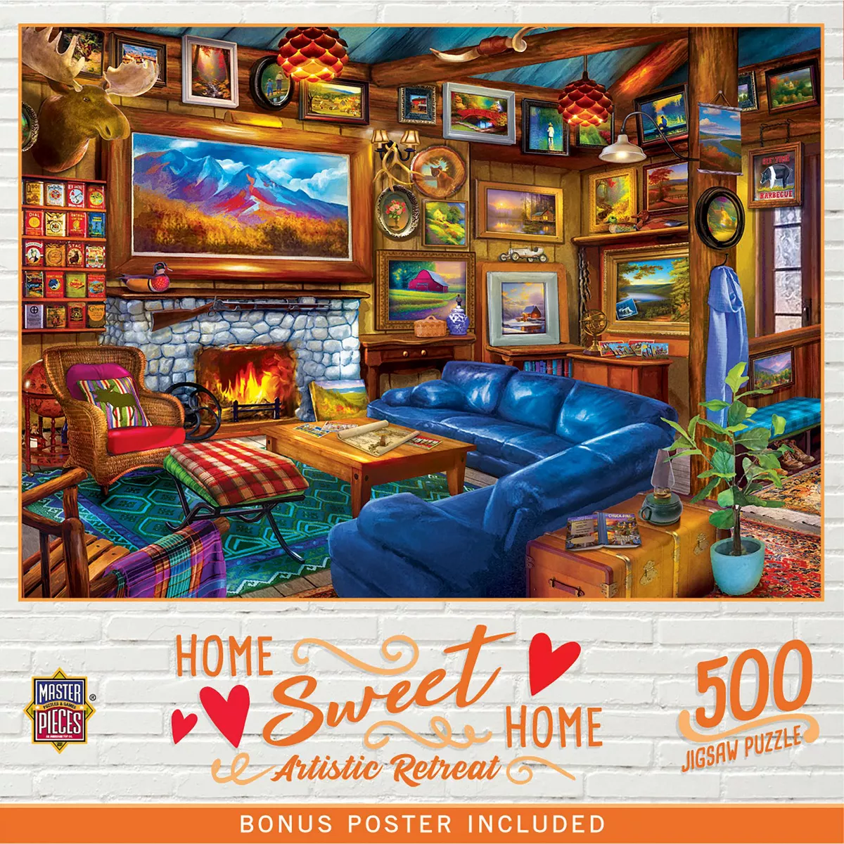 Masterpieces Home Sweet Home - Artistic Retreat 500 Piece Jigsaw Puzzle