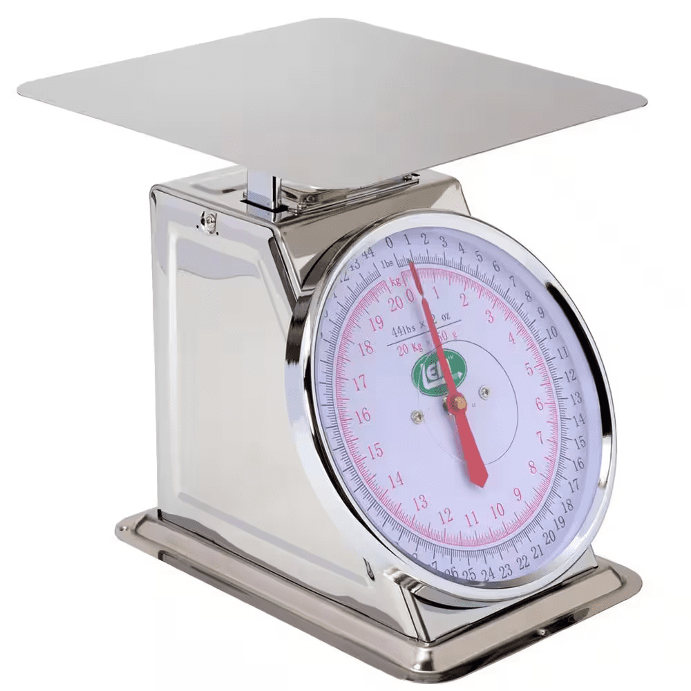 44 Lb. Stainless Steel Analog Food Scale - Image 2
