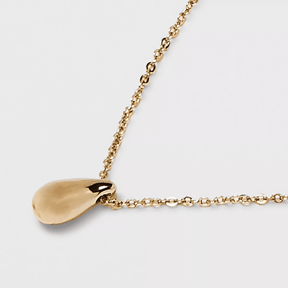 Teardrop Pendant Necklace - a New Day™ Gold: Brass Chain with Lobster Claw Clasp, 17" Length, 3" Extender - Image 4