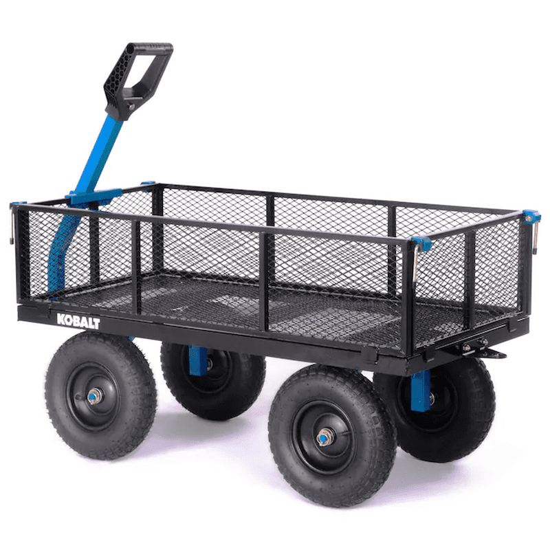 Heavy-Duty 6-Cu Ft Steel Yard Cart - Image 4