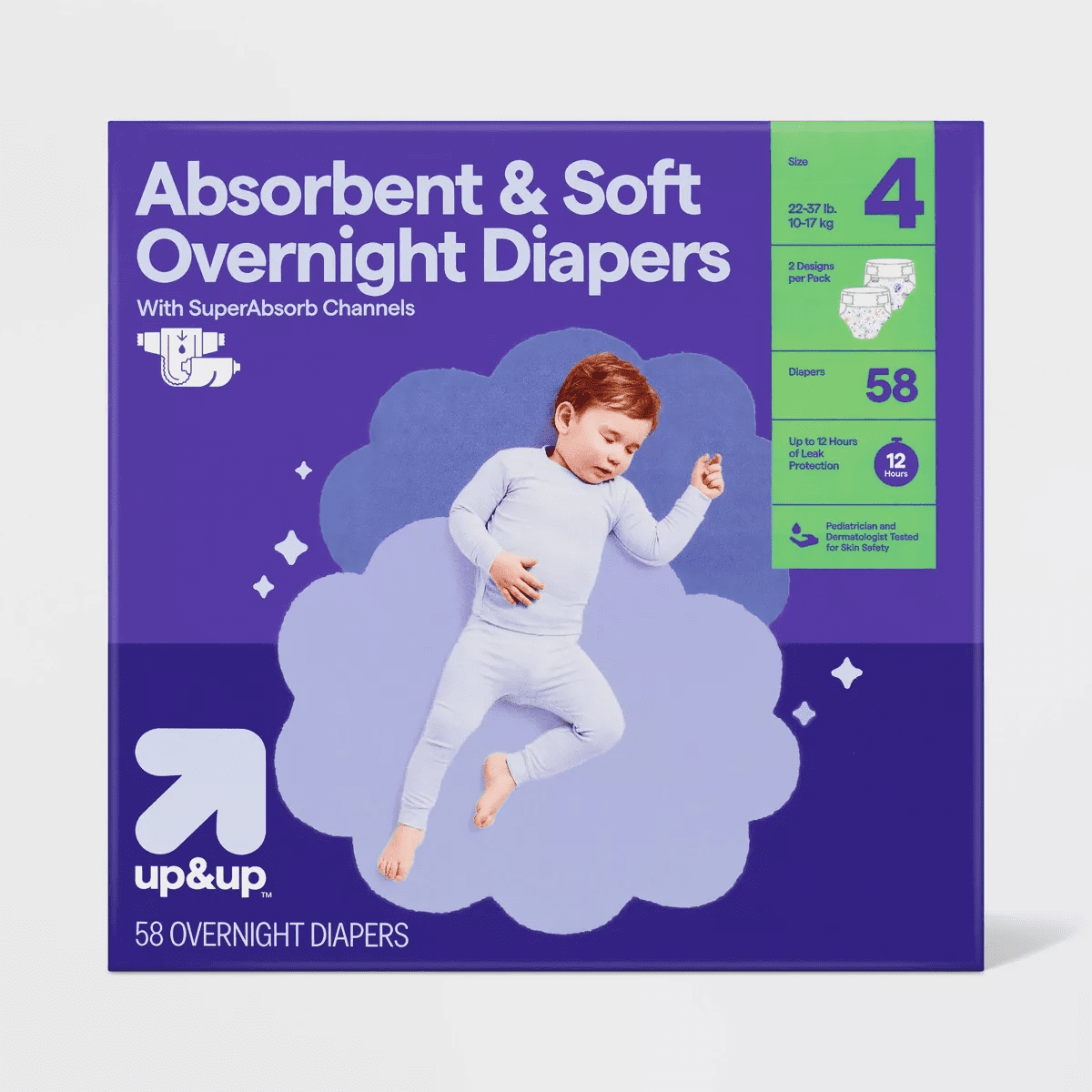 Disposable Overnight Diapers - Up&Up (Select Size and Count) (Color or Pattern May Vary) - Image 10
