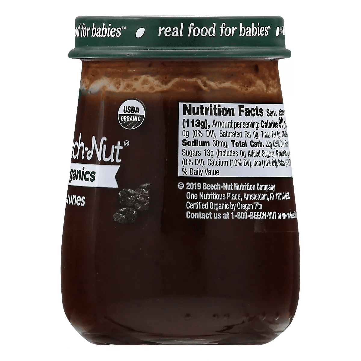 Beech-Nut Non-Gmo Organics Prune & Pear Baby Food Jar - 4Oz - Image 7