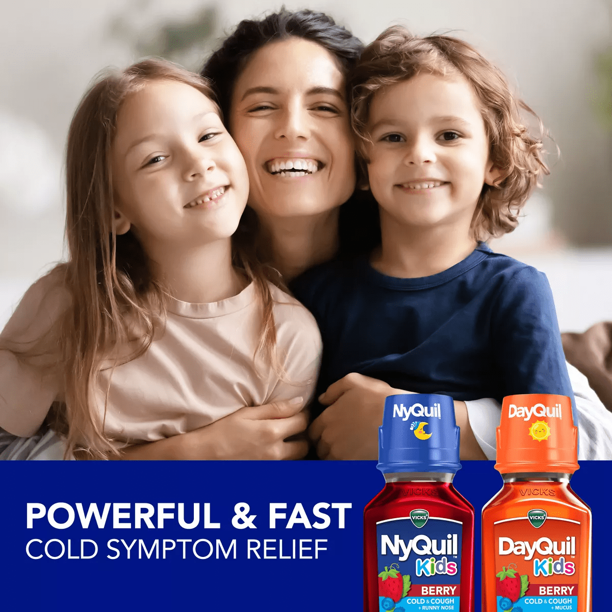 Vicks Kids Dayquil & Nyquil Berry Cold & Cough Medicine Liquid - 16 Fl Oz - Image 3