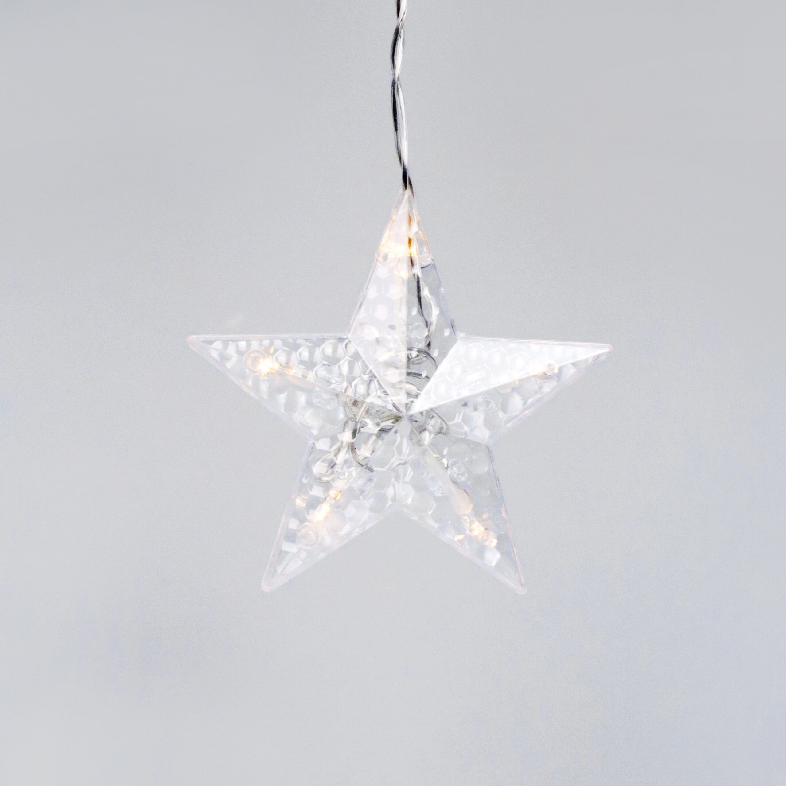 144-Count Indoor Battery Operated Warm White LED Curtain Lights with Stars and Moons - Image 6