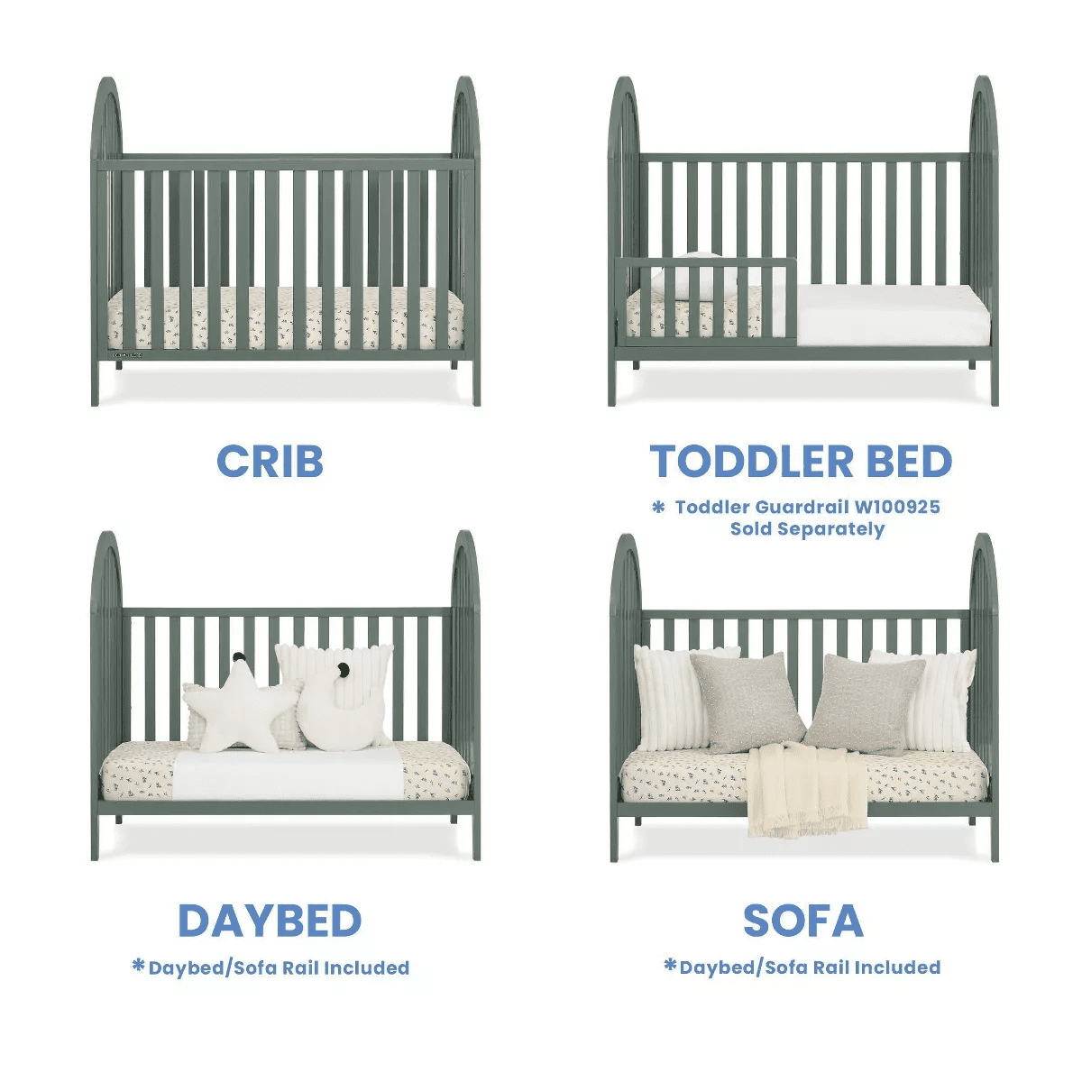 Delta Children Milano 4-In-1 Convertible Crib - Image 7