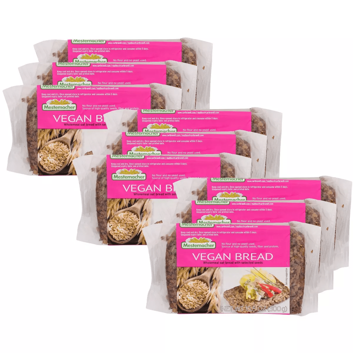 Mestemacher Vegan Bread - Case of 9/10.5 Oz