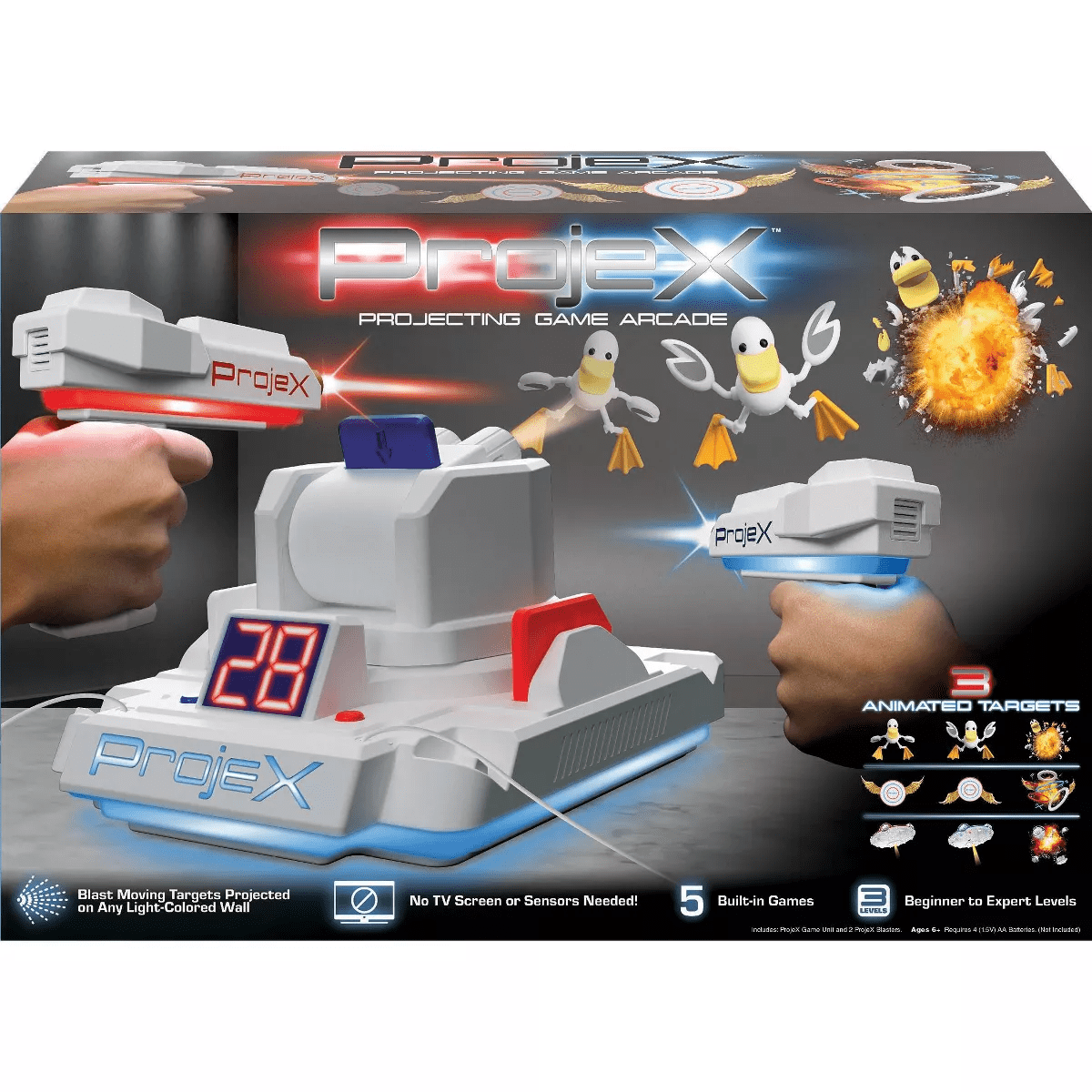 Projex Image Projecting Arcade Game: Interactive Laser Tag Toy Blasters for Social Skills Development - Image 10