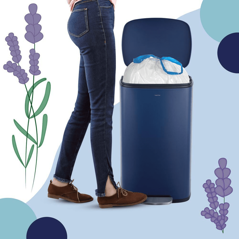 5.3 Gal. Lavender Scented Drawstring Trash Can Liner, White (60-Count, 3-Pack of 20 Liners) - Image 5