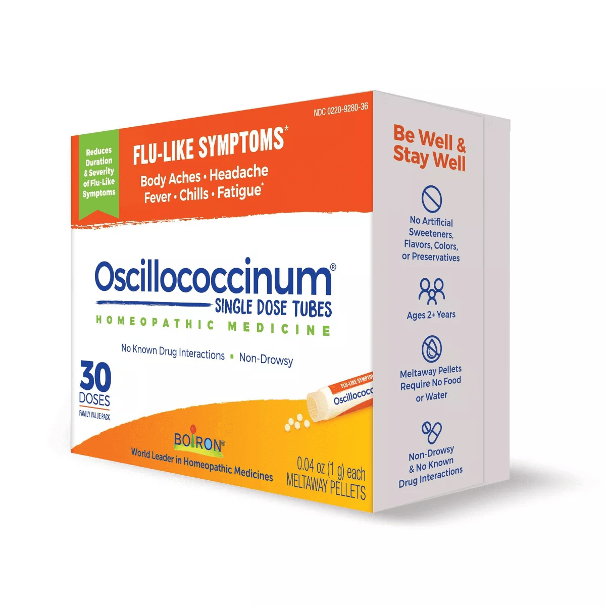 Boiron Oscillococcinum Flu-Like Symptoms, Body Aches, Headache, Fever, Chills and Fatigue 30 Doses Treatment - 30Ct - Image 5