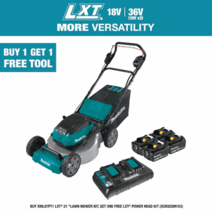21 In. 18V X2 (36V) LXT Lithium-Ion Cordless Walk behind Push Lawn Mower Kit with 4 Batteries (5.0 Ah)