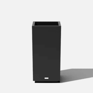 Block Medium Black Plastic Square Planter with Drainage Holes (15.5 In. L X 15.5 In. W X 32 In. H)