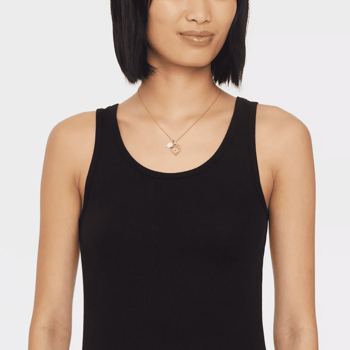 Bella Uno Bellissima 14K Gold Dipped Jasmine with Mother of Pearl Pendant Necklace - Gold - Image 2