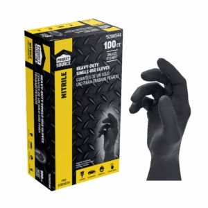 Heavy Duty One Size Fits All 100 -Count Textured -Grip Food Grade Nitrile Disposable Cleaning Gloves 50 -Pairs