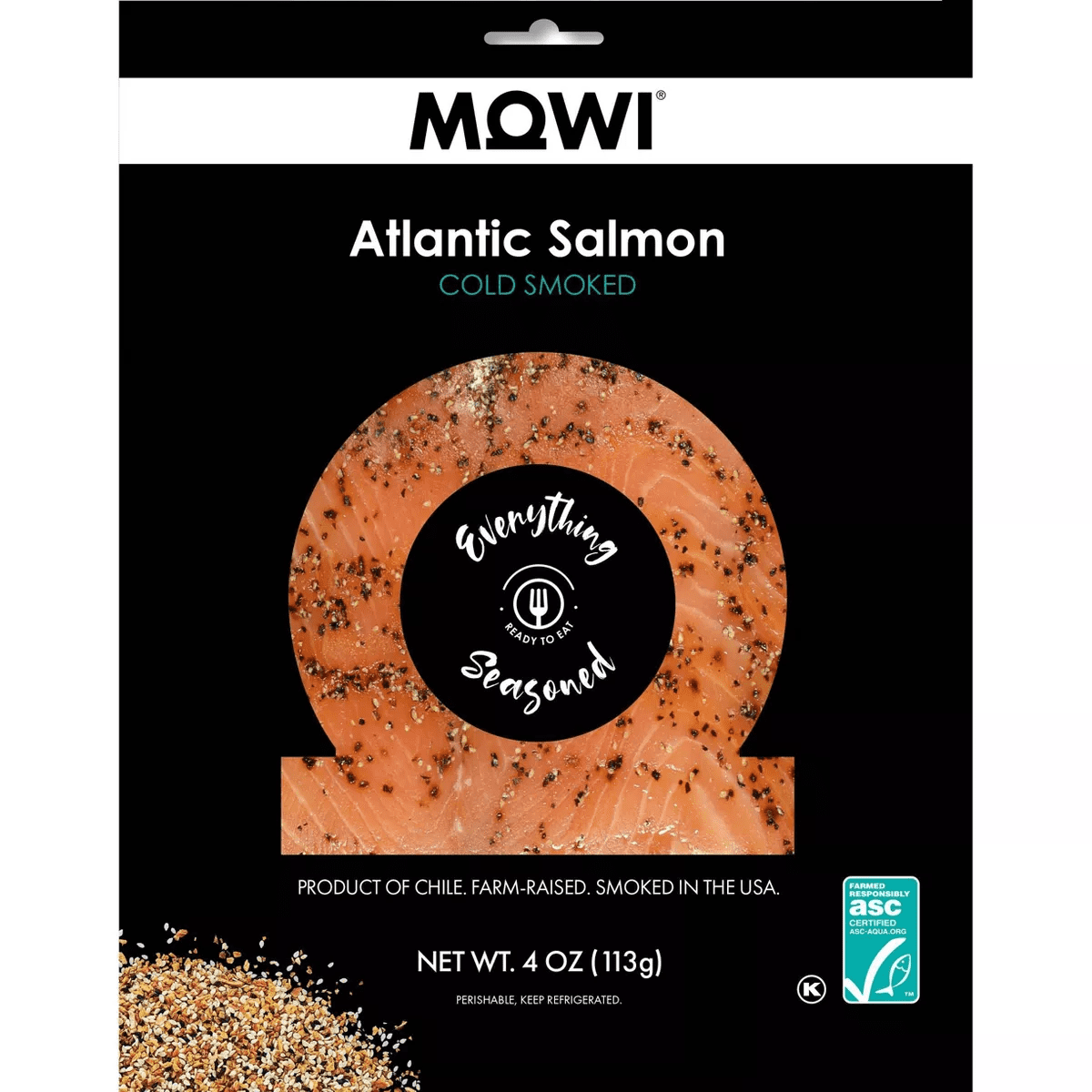 MOWI Everything Seasoning Cold Smoked Atlantic Salmon - 4Oz