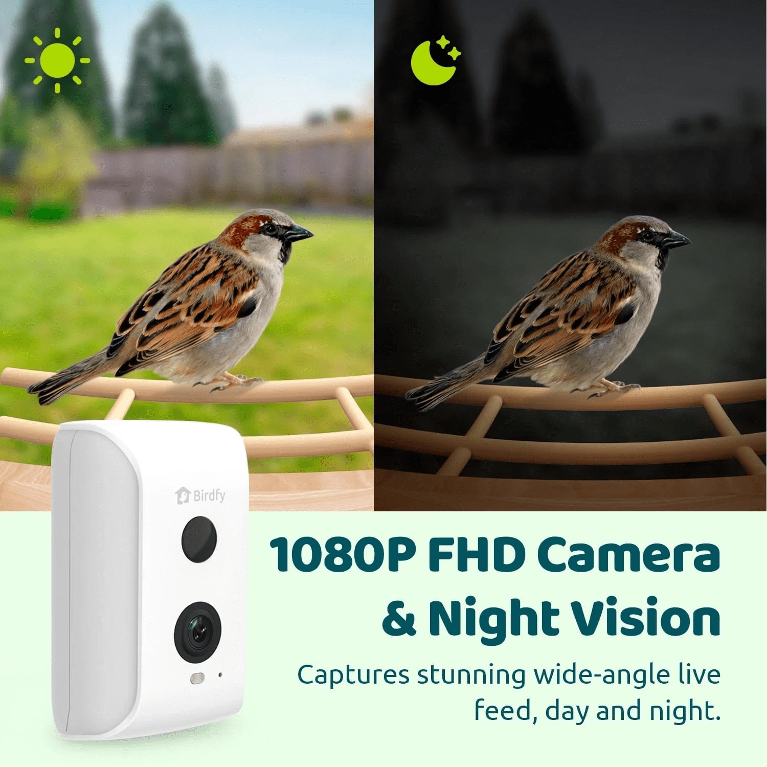 Smart Bird Feeder with Camera, Bird Watching Camera with Solar Panel, AI Identify 6000+ Species, Eco-Friendly Wooden, Ideal Gift, Ebony - Image 9