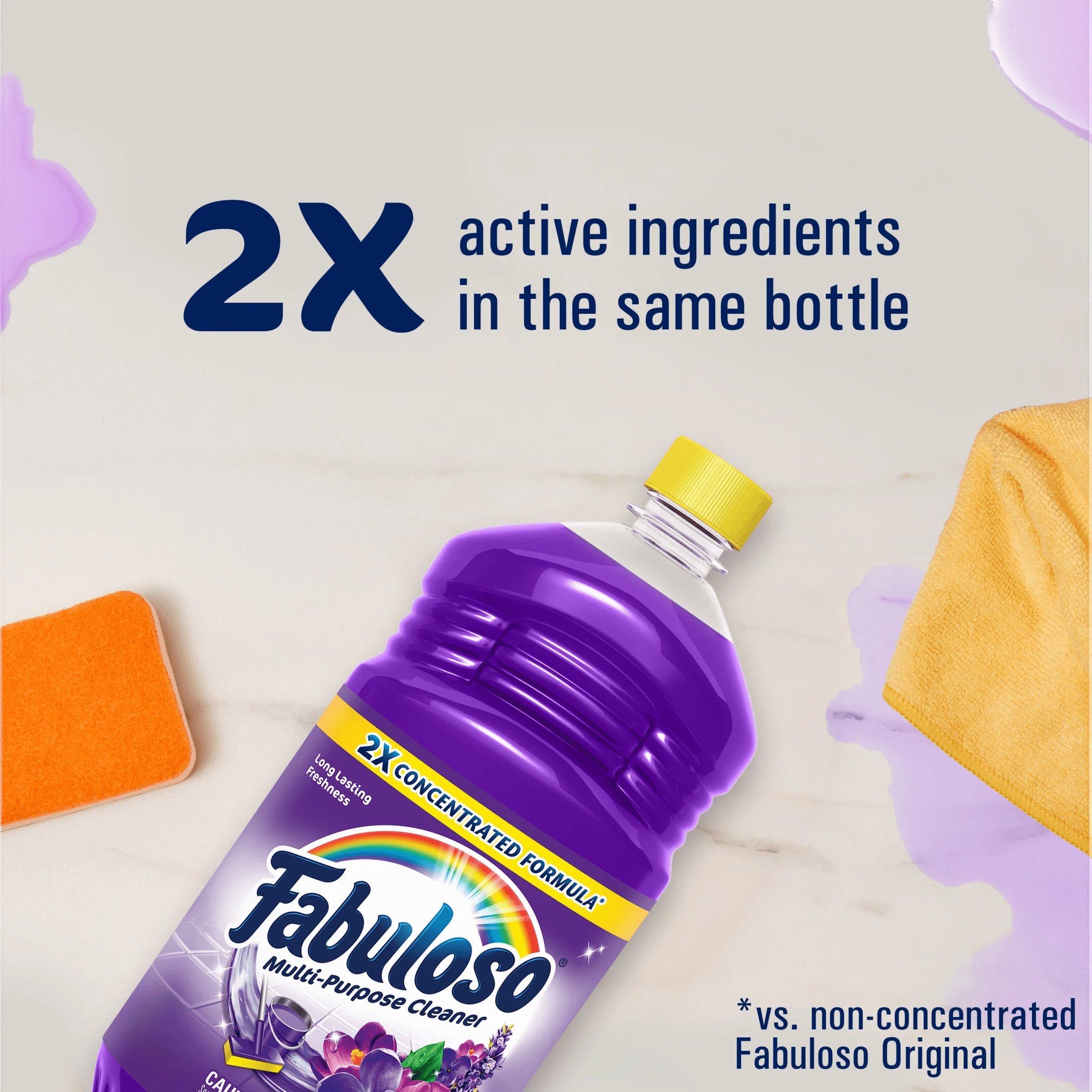 Multi-Purpose Cleaner & Floor Cleaner 2X Concentrated, Lavender - 56 Fl Oz - Image 3