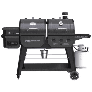 Pro Series 1,260 Gray Liquid Propane and Wood Pellet Combo Grill