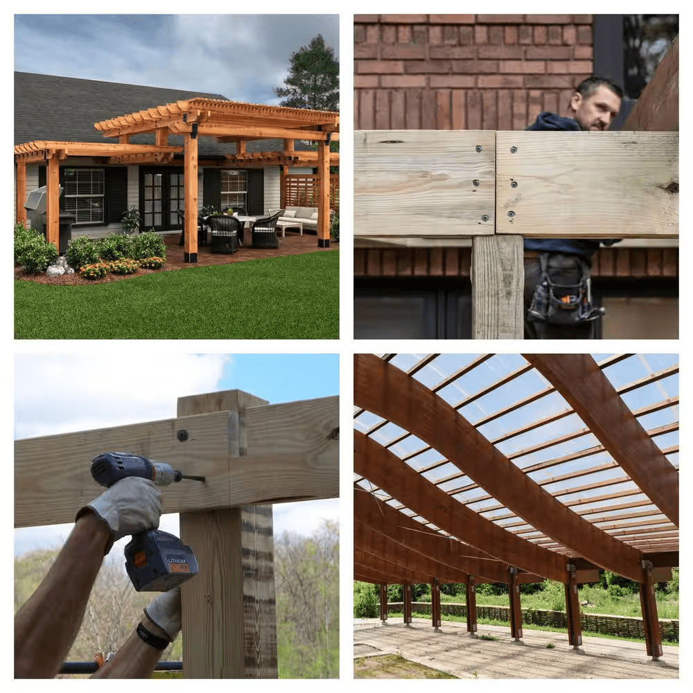 1/4 In. X 3 In. Exterior Powerlags Washer Head Torx T-Star Structural Wood Lag Screws (200-Piece) Bulk Mini Bit Included - Image 7