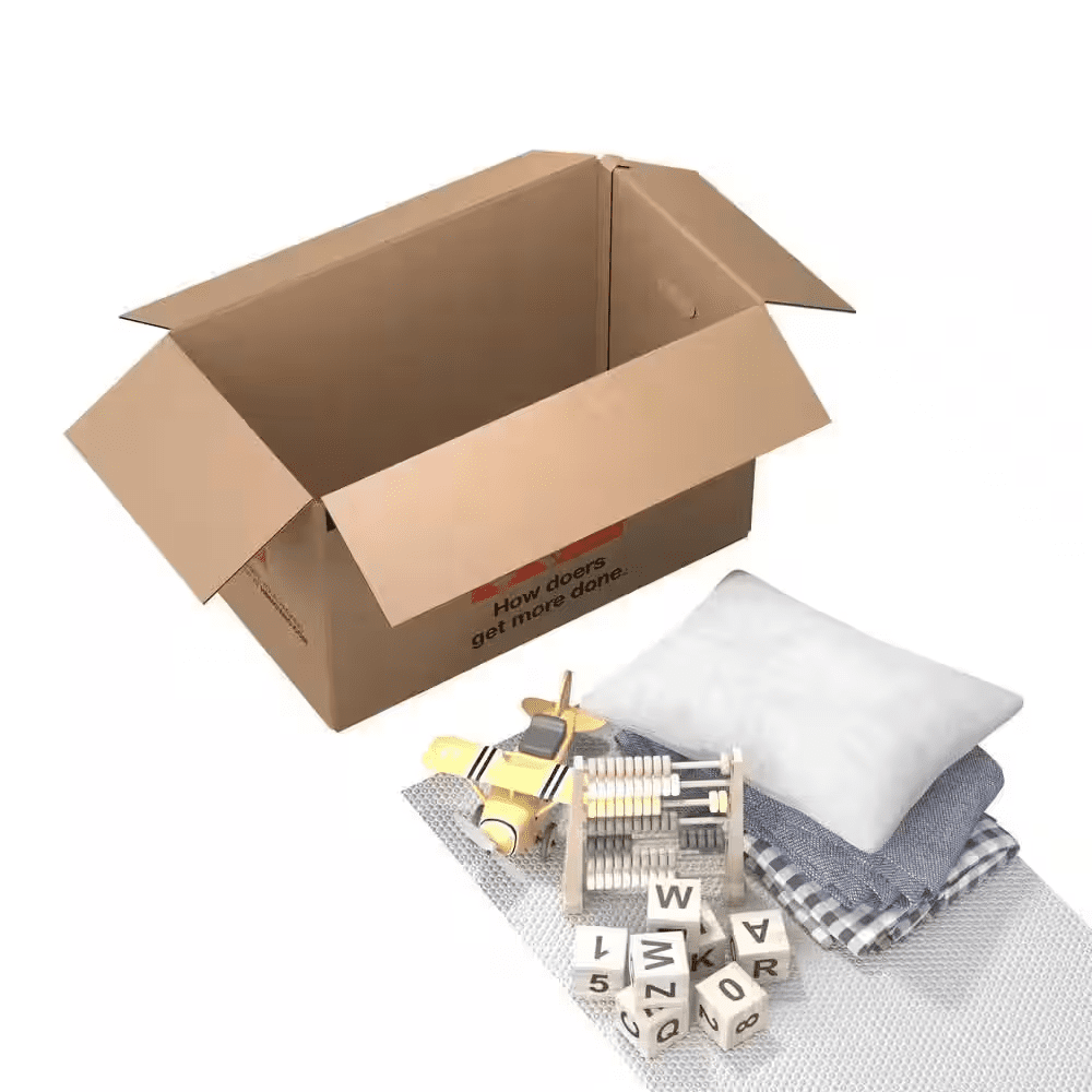 26 In. L X 16 In. W X 15 In. D Large Moving Shipping and Packing Box with Handles (10-Pack) - Image 5