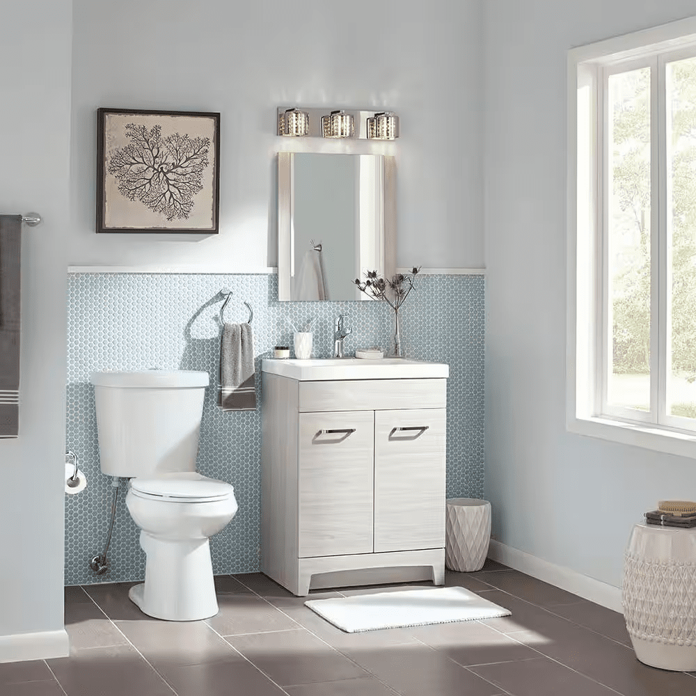12 Inch Rough in Two-Piece 1.1 GPF/1.6 GPF Dual Flush Elongated Toilet in White Seat Included - Image 3