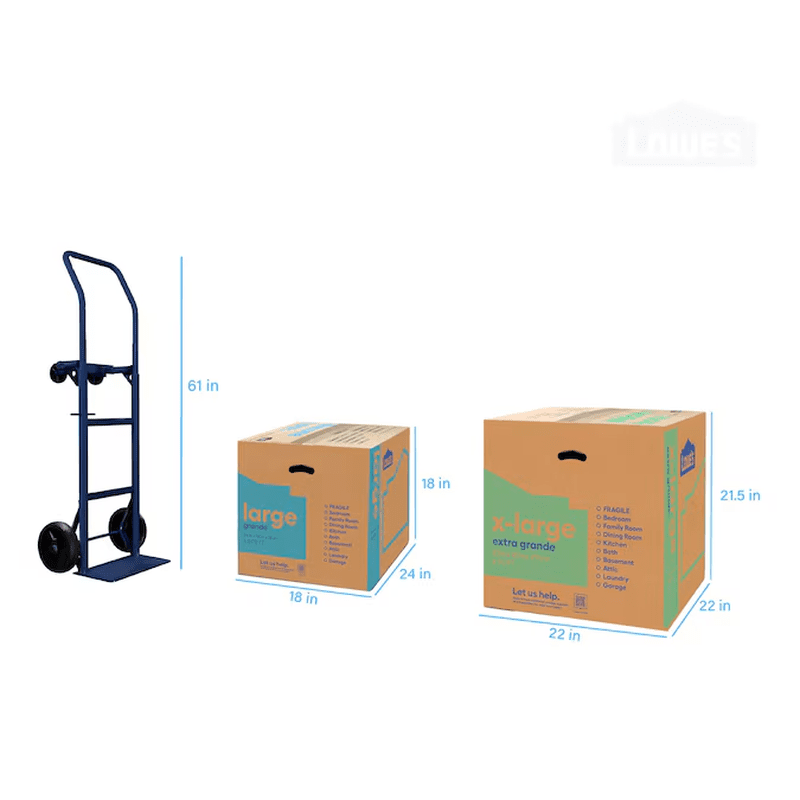 22-In W X 21.5-In H X 22-In D Classic X-Large Cardboard Moving Box with Handle Holes - Image 7